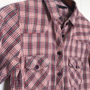 Topshop plaid shirt